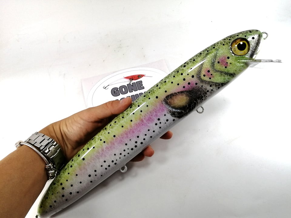 Giant Stalker XL Trout - Handmade Custom baits for Freshwater Fishing
