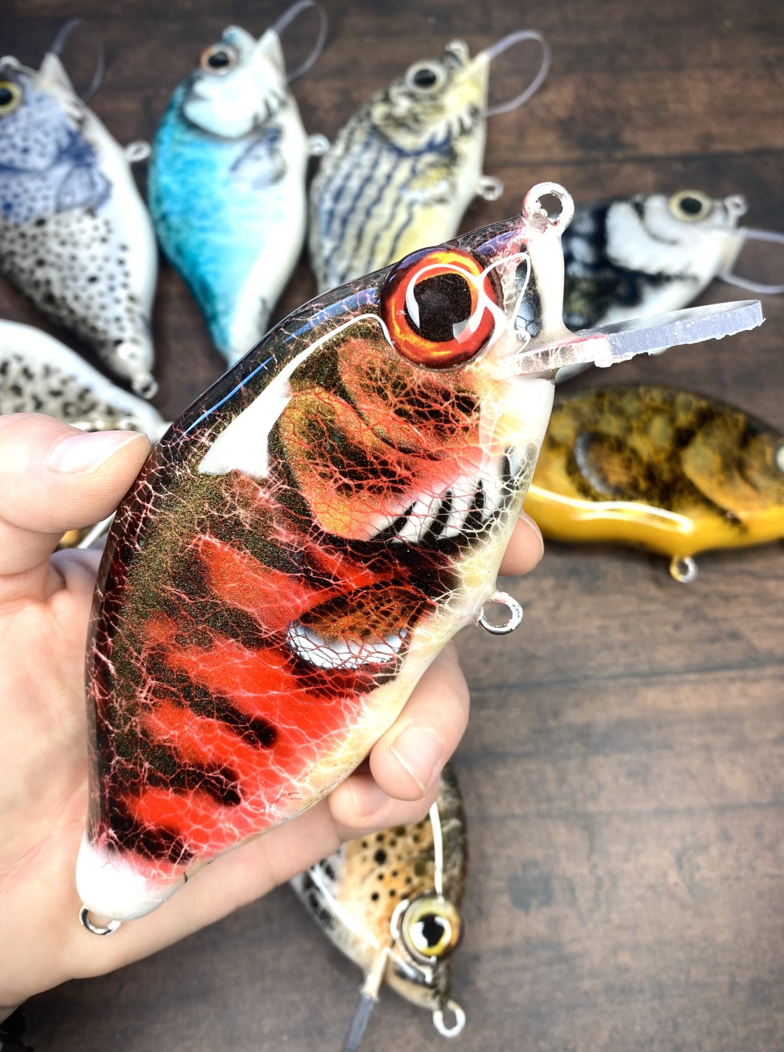 MiniCrank 6in Handmade Wooden Fishing Lures